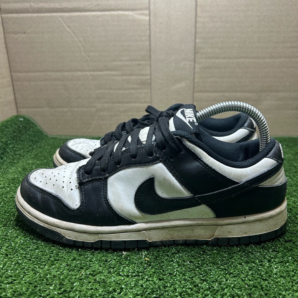 Size 8W- Nike Dunk Low Panda Black White